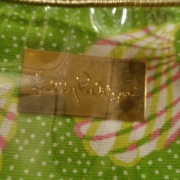 Lilly Pulitzer Resort Large Lime Green Beach Tote - Picture 5 of 5